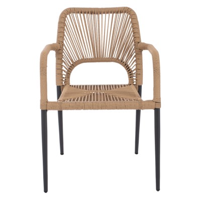 ΠΟΛΥΘΡΟΝΑ ART MAISON YORKES ΑΛΟΥΜΙΝΙΟΥ ΓΚΡΙ ΜΕ ΣΧΟΙΝΙ PE ΜΠΕΖ 55x63x82 εκ.