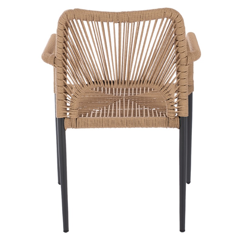 ΠΟΛΥΘΡΟΝΑ ART MAISON YORKES ΑΛΟΥΜΙΝΙΟΥ ΓΚΡΙ ΜΕ ΣΧΟΙΝΙ PE ΜΠΕΖ 55x63x82 εκ.