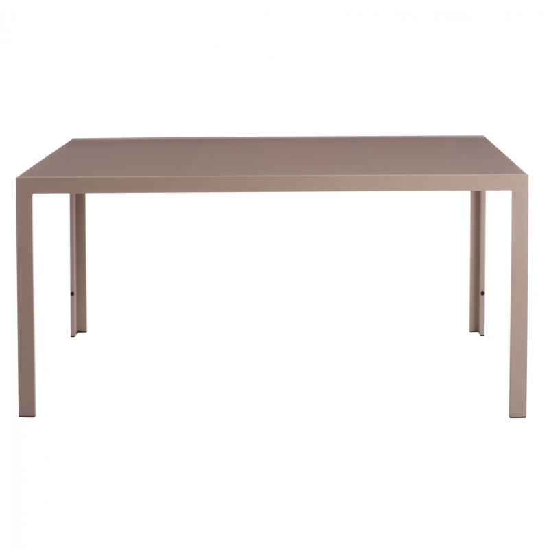 ΤΡΑΠΕΖΙ ΜΕΤΑΛΛΙΚΟ ART MAISON LEGION ΟΡΘΟΓΩΝΙΟ ΚΑΠΟΥΤΣΙΝΟ ΜΕ ΓΥΑΛΙ ΚΑΠΟΥΤΣΙΝΟ 150X90Χ75Υεκ.