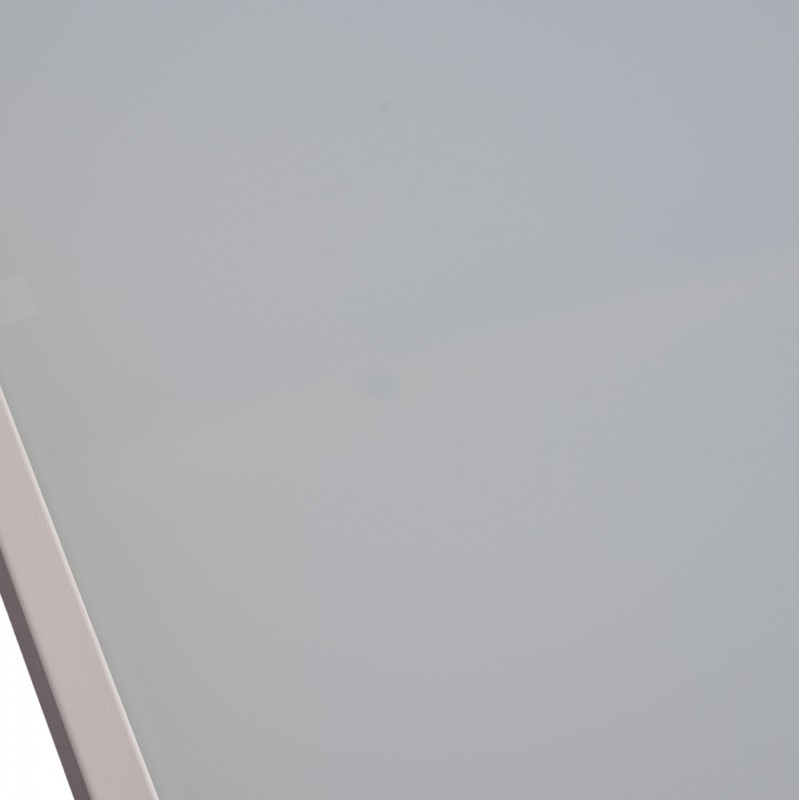 ΤΡΑΠΕΖΙ ΜΕΤΑΛΛΙΚΟ ART MAISON LEGION ΟΡΘΟΓΩΝΙΟ ΛΕΥΚΟ ΠΑΓΟΥ ΜΕ ΓΥΑΛΙ 150X90Χ75Υ εκ.