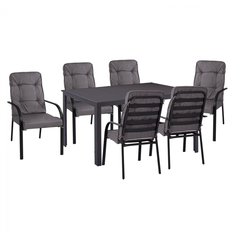 ΣΕΤ ΤΡΑΠΕΖΑΡΙΑΣ ART MAISON FIREBIRD 7ΤΜΧ ΤΡΑΠΕΖΙ ΓΚΡΙ 150X90 ΚΑΙ ΠΟΛΥΘΡΟΝΑ ΜΕ ΜΑΞΙΛΑΡΙ ΓΚΡΙ ΣΕΤ ΤΡΑΠΕΖΑΡΙΑΣ ART MAISON FIREBIRD 7ΤΜΧ ΤΡΑΠΕΖΙ ΓΚΡΙ 150X90 ΚΑΙ ΠΟΛΥΘΡΟΝΑ ΜΕ ΜΑΞΙΛΑΡΙ ΓΚΡΙ