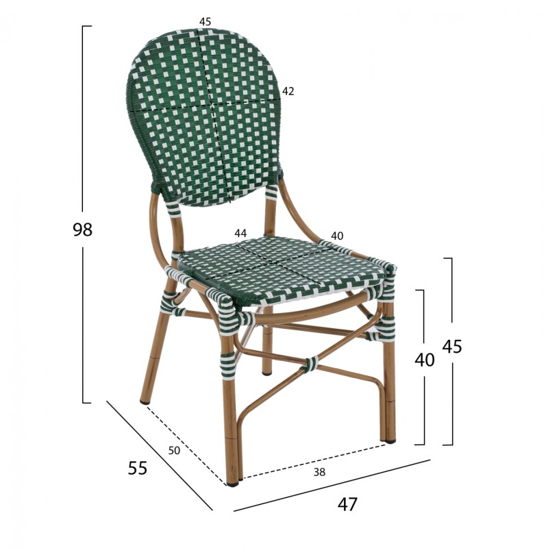 ΚΑΡΕΚΛΑ ART MAISON FABIUS - WALNUT GREEN (47x55x98εκ.) ΚΑΡΕΚΛΑ ART MAISON FABIUS - WALNUT GREEN (47x55x98εκ.)