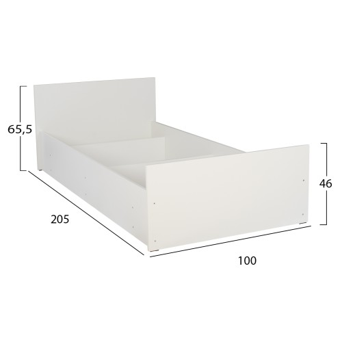 Κρεβάτι Art Maison Menton - White (Για Στρώμα 90x200εκ.)﻿