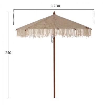ΟΜΠΡΕΛΑ ART MAISON ZION - BEIGE (Φ2.3X2.50Υm) ΟΜΠΡΕΛΑ ART MAISON ZION - BEIGE (Φ2.3X2.50Υm)