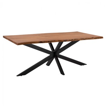 ΤΡΑΠΕΖΙ ΤΡΑΠΕΖΑΡΙΑΣ ART MAISON CHANDLER - BLACK WALNUT (200x106x77εκ.)