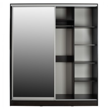 ΝΤΟΥΛΑΠΑ ΣΥΡΟΜΕΝΗ ART MAISON DOMA ΜΕΛΑΜΙΝΗΣ WENGE ΜΕ ΚΑΘΡΕΠΤΗ 180X60X210Υεκ.