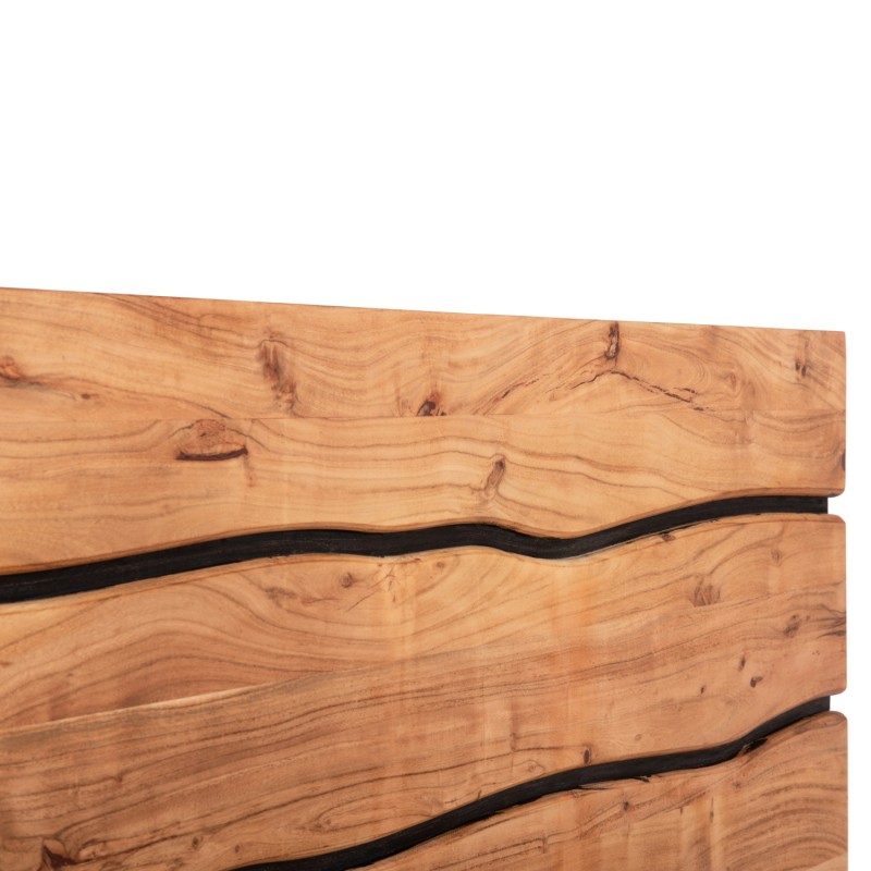 ΚΡΕΒΑΤΙ ART MAISON EMIKO ΑΠΟ ΜΕΤΑΛΛΟ ΚΑΙ ΜΑΣΙΦ ΞΥΛΟ ΑΚΑΚΙΑΣ 217x180,5x94Yεκ.(ΣΤΡΩΜΑ 160Χ200)