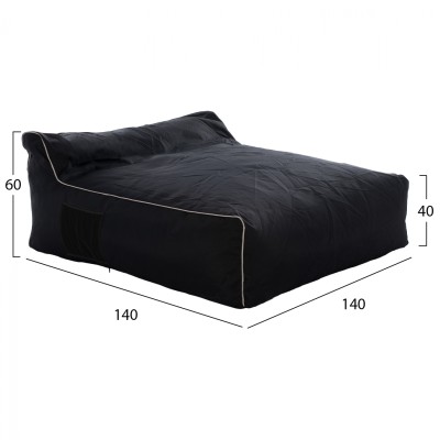 ΠΟΥΦ ART MAISON SANLUIS - BLACK (140x140x40-60εκ.) ΠΟΥΦ ART MAISON SANLUIS - BLACK (140x140x40-60εκ.)