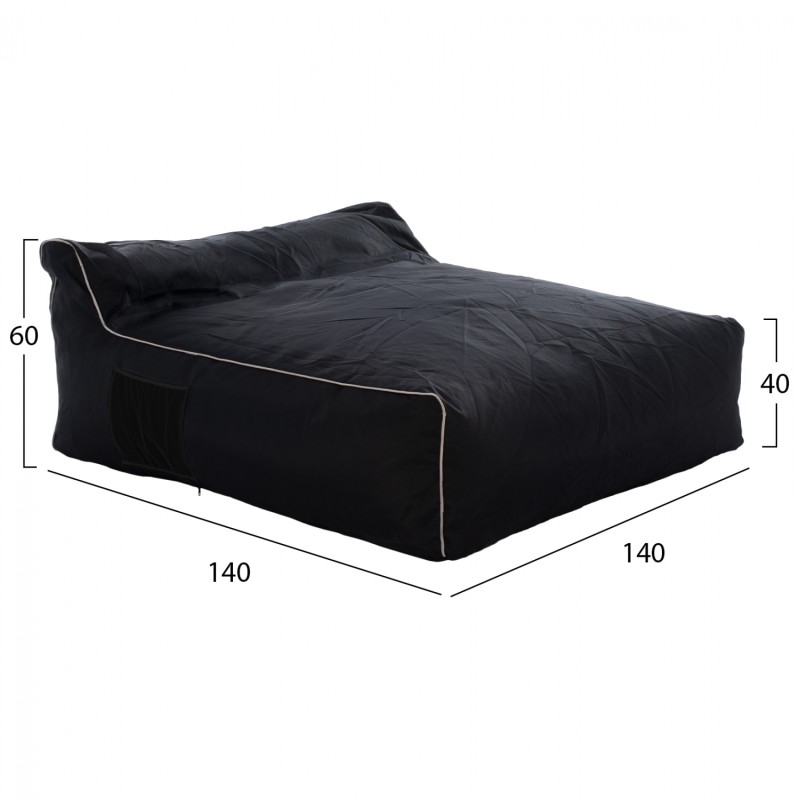 ΠΟΥΦ ART MAISON SANLUIS - BLACK (140x140x40-60εκ.) ΠΟΥΦ ART MAISON SANLUIS - BLACK (140x140x40-60εκ.)