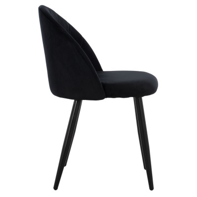 ΚΑΡΕΚΛΑ ART MAISON DELANO - BLACK (45x52x77εκ.)