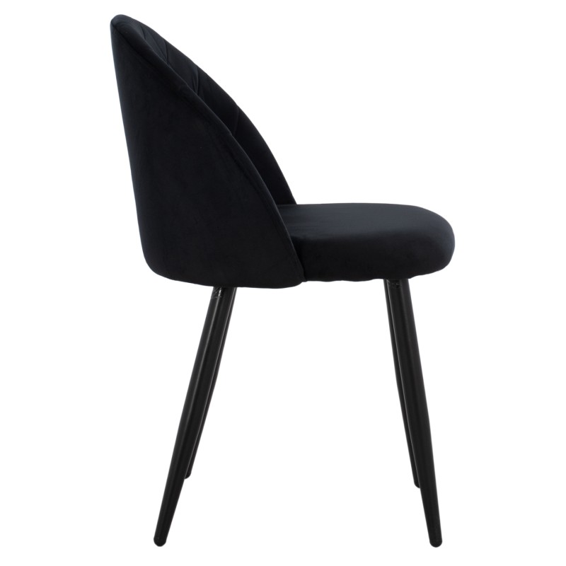 ΚΑΡΕΚΛΑ ART MAISON DELANO - BLACK (45x52x77εκ.)