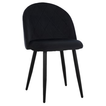 ΚΑΡΕΚΛΑ ART MAISON DELANO - BLACK (45x52x77εκ.)