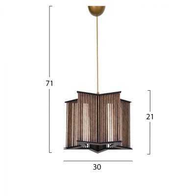 ΦΩΤΙΣΤΙΚΟ ΟΡΟΦΗΣ ART MAISON VALLEJO - NATURAL BLACK GOLD (30x71εκ.) ΦΩΤΙΣΤΙΚΟ ΟΡΟΦΗΣ ART MAISON VALLEJO - NATURAL BLACK GOLD (30x71εκ.)