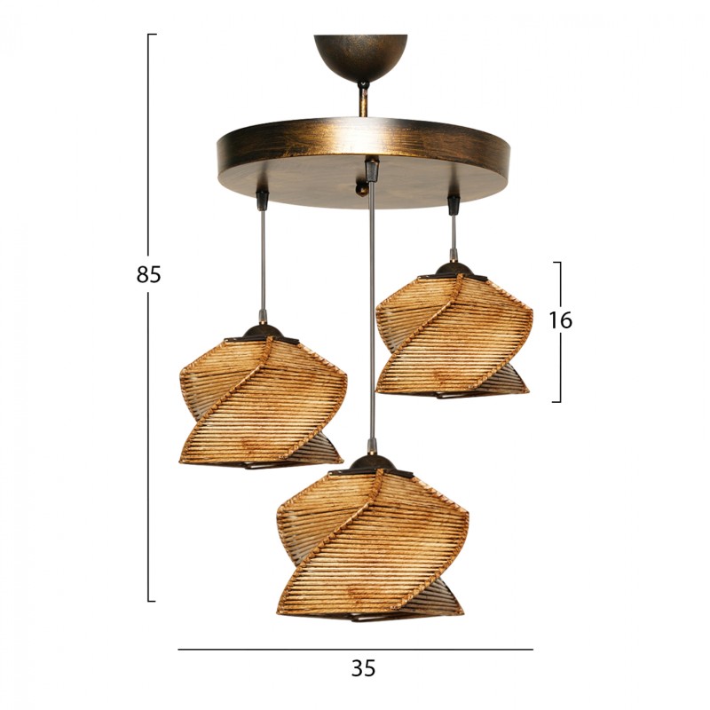 ΦΩΤΙΣΤΙΚΟ ΟΡΟΦΗΣ ART MAISON VALLEJO - GOLD NATURAL (35x85εκ.) ΦΩΤΙΣΤΙΚΟ ΟΡΟΦΗΣ ART MAISON VALLEJO - GOLD NATURAL (35x85εκ.)