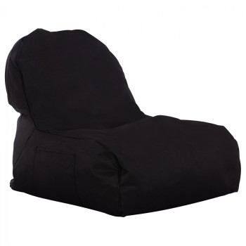 ΠΟΥΦ ART MAISON SANLEANDRO ΑΔΙΑΒΡΟΧΗ ΠΟΛΥΘΡΟΝΑ  ΜΑΥΡΗ ΜΕ UV PROTECTION 81x78x73 εκ.