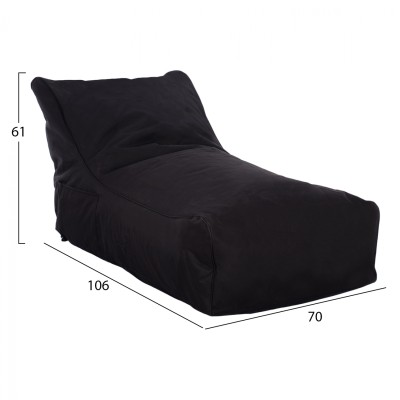 ΠΟΥΦ ART MAISON SANJUAN - BLACK (106x70x61εκ.)