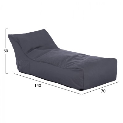 ΠΟΥΦ ART MAISON SANJOSE - GRAY (140x70x60εκ.)