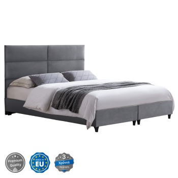 ΚΡΕΒΑΤΙ ART MAISON ABRAVESES - GREY (ΓΙΑ ΣΤΡΩΜΑ 180x200 εκ.)