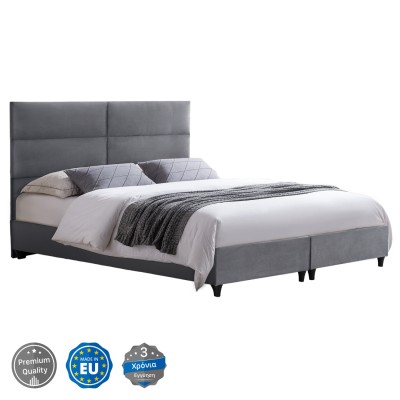 ΚΡΕΒΑΤΙ ART MAISON ABRAVESES - GREY (ΓΙΑ ΣΤΡΩΜΑ 180x200 εκ.)