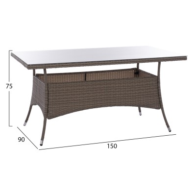 ΤΡΑΠΕΖΙ ART MAISON MUNDELEIN - GRAY (150x90x75εκ.) ΤΡΑΠΕΖΙ ART MAISON MUNDELEIN - GRAY (150x90x75εκ.)