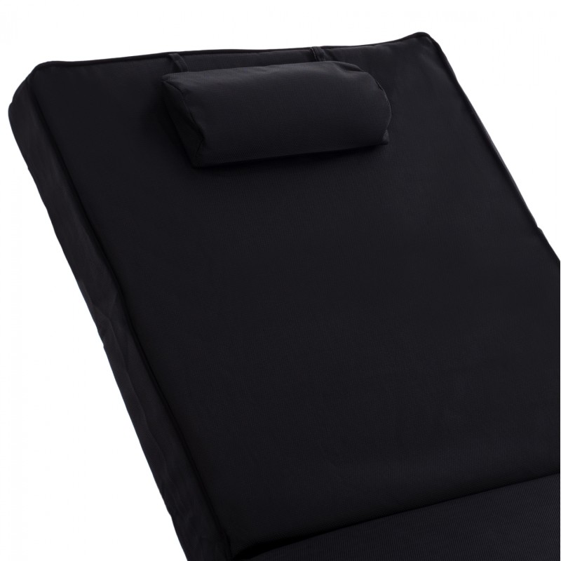 ΜΑΞΙΛΑΡΙ ΞΑΠΛΩΣΤΡΑΣ ART MAISON OKOYE TEXTILENE 600gr/m2 2X1 ΜΑΥΡΟ 194x70x11 εκ.