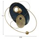 ΔΙΑΚΟΣΜΗΤΙΚΟ ΤΟΙΧΟΥ ART MAISON REXBURG - BLACK GOLD (83.8x73.7x10.2cm)