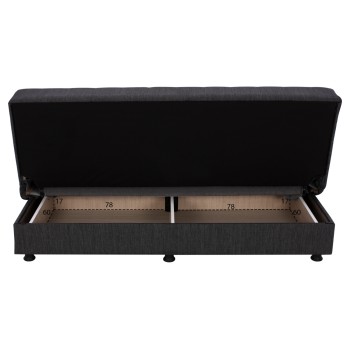 Καναπές Κρεβάτι Τριθέσιος Art Maison Montgomery - Gray (180x72x77εκ.)