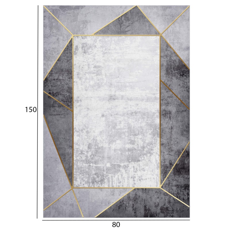 ΧΑΛΙ ΣΑΛΟΝΙΟΥ ΜΕ ΚΡΟΣΙΑ Art Maison Reston - Gray White Shapes (80x150εκ.) ΧΑΛΙ ΣΑΛΟΝΙΟΥ ΜΕ ΚΡΟΣΙΑ Art Maison Reston - Gray White Shapes (80x150εκ.)