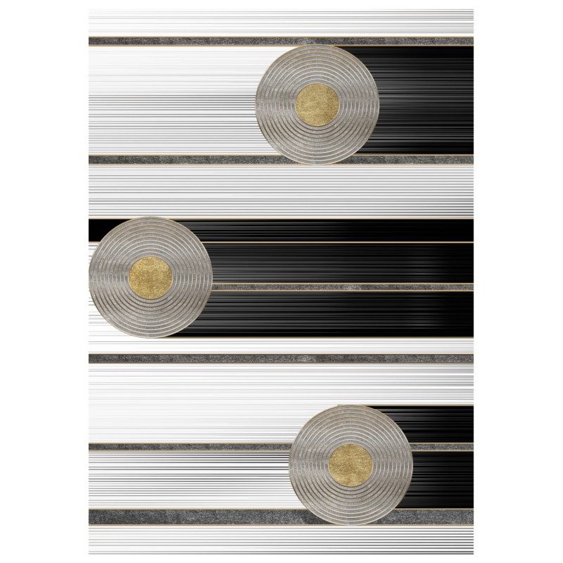ΧΑΛΙ ΣΑΛΟΝΙΟΥ ΜΕ ΚΡΟΣΙΑ Art Maison Reston - White Black Gold (160x230εκ.) ΧΑΛΙ ΣΑΛΟΝΙΟΥ ΜΕ ΚΡΟΣΙΑ Art Maison Reston - White Black Gold (160x230εκ.)