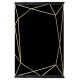 ΧΑΛΙ ΣΑΛΟΝΙΟΥ ΜΕ ΚΡΟΣΙΑ Art Maison Reston - Black Gold (160x230εκ.)
