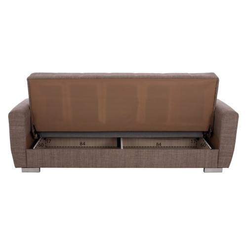 Καναπές Κρεβάτι Τριθέσιος Art Maison Decatur - Brown (215x80x77εκ.)