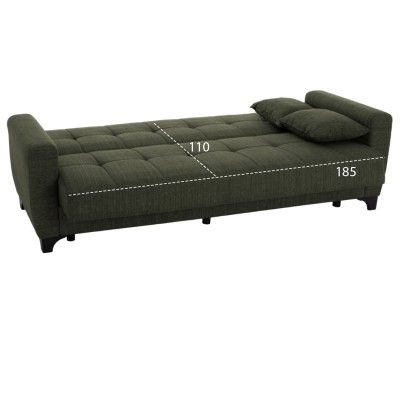 Καναπές Κρεβάτι Τριθέσιος Art Maison Florence - Dark Olive (215x84x88εκ.) Καναπές Κρεβάτι Τριθέσιος Art Maison Florence - Dark Olive (215x84x88εκ.)