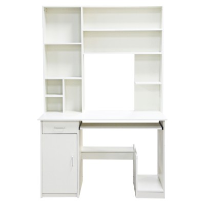 ΓΡΑΦΕΙΟ ΜΕ ΒΙΒΛΙΟΘΗΚΗ-ΡΑΦΙΕΡΑ ART MAISON HUNTAIL ΛΕΥΚΟ 120x55,5x182,5 εκ.