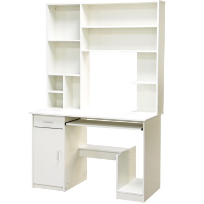 ΓΡΑΦΕΙΟ ΜΕ ΒΙΒΛΙΟΘΗΚΗ-ΡΑΦΙΕΡΑ ART MAISON HUNTAIL ΛΕΥΚΟ 120x55,5x182,5 εκ.