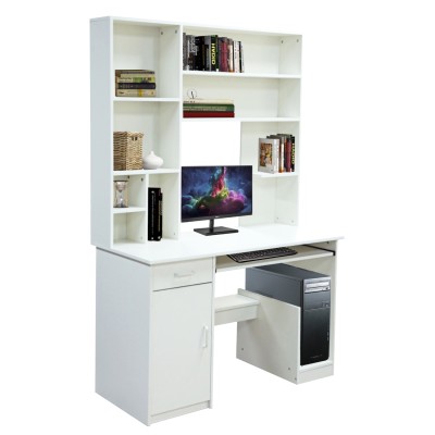 ΓΡΑΦΕΙΟ ΜΕ ΒΙΒΛΙΟΘΗΚΗ-ΡΑΦΙΕΡΑ ART MAISON HUNTAIL ΛΕΥΚΟ 120x55,5x182,5 εκ.