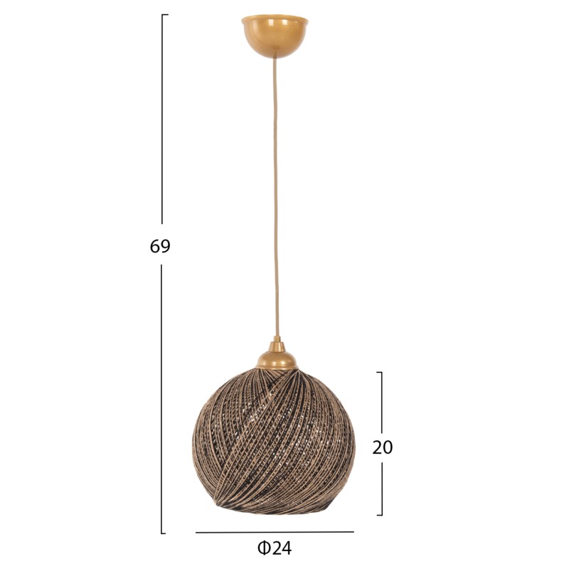 ΦΩΤΙΣΤΙΚΟ ΟΡΟΦΗΣ ART MAISON YUBA - BLACK GOLD (Φ24x69εκ.) ΦΩΤΙΣΤΙΚΟ ΟΡΟΦΗΣ ART MAISON YUBA - BLACK GOLD (Φ24x69εκ.)