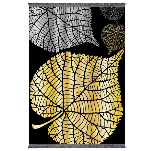 ΧΑΛΙ ΣΑΛΟΝΙΟΥ ΜΕ ΚΡΟΣΙΑ Art Maison Reston - Yellow Gray (180x280εκ.)
