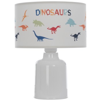 ΠΑΙΔΙΚΟ ΦΩΤΙΣΤΙΚΟ ART MAISON LUXRAY ΕΠΙΤΡΑΠΕΖΙΟ ΥΦΑΣΜΑΤΙΝΟ ΔΕΙΝΟΣΑΥΡΟΙ Φ24x32Υ εκ.