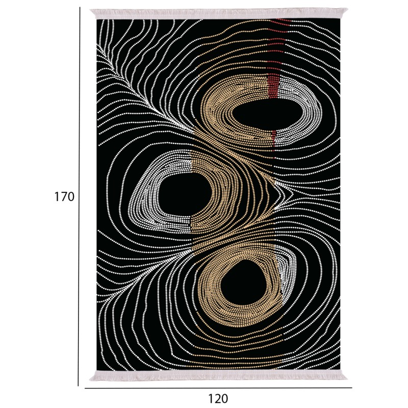 ΧΑΛΙ ΣΑΛΟΝΙΟΥ ΜΕ ΚΡΟΣΙΑ Art Maison Reston - Black Gold Circles (120x170εκ.) ΧΑΛΙ ΣΑΛΟΝΙΟΥ ΜΕ ΚΡΟΣΙΑ Art Maison Reston - Black Gold Circles (120x170εκ.)
