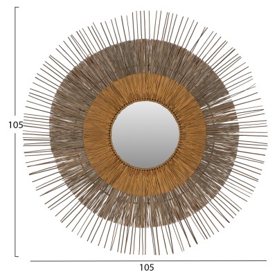 Καθρέπτης Τοίχου Art Maison Skookum - Natural (Φ105εκ) Καθρέπτης Τοίχου Art Maison Skookum - Natural (Φ105εκ)
