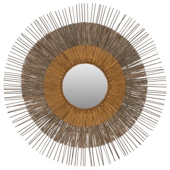 Καθρέπτης Τοίχου Art Maison Skookum - Natural (Φ105εκ)