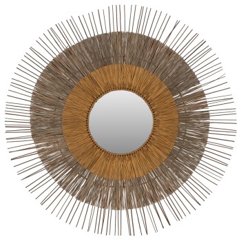Καθρέπτης Τοίχου Art Maison Skookum - Natural (Φ105εκ)