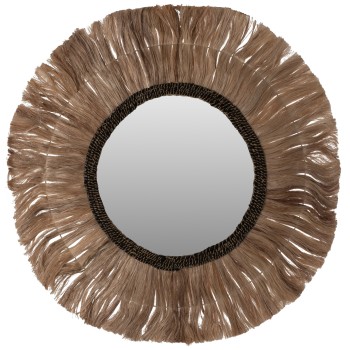 Καθρέπτης Τοίχου Art Maison Skookum - Natural (Φ100εκ)