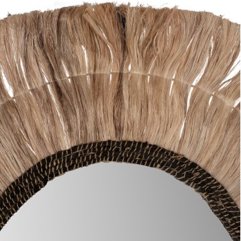 Καθρέπτης Τοίχου Art Maison Skookum - Natural (Φ100εκ)