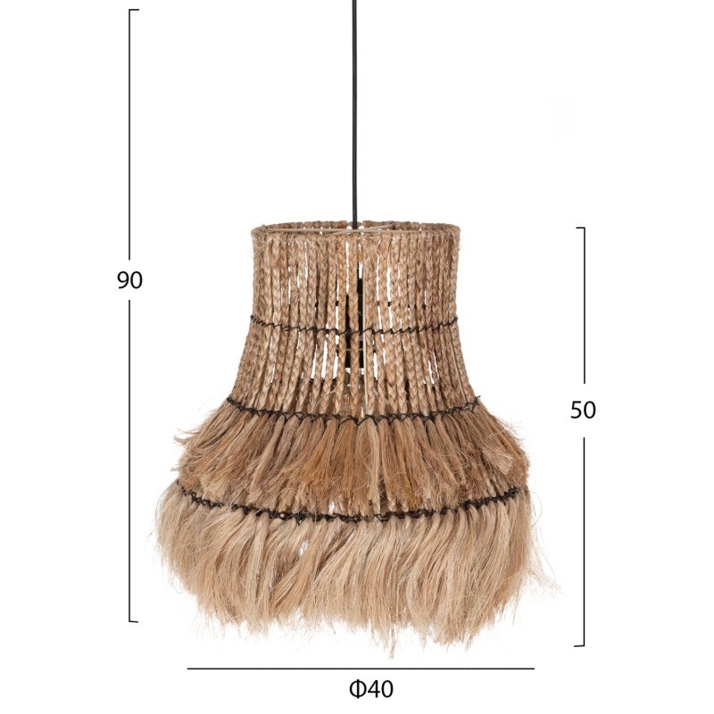 ΦΩΤΙΣΤΙΚΟ ΟΡΟΦΗΣ ART MAISON TALON ΚΥΛΙΝΔΡΙΚΟ ΚΑΠΕΛΟ ΙΝΕΣ ΑΜΠΑΚΑ ΣΕ ΦΥΣΙΚΟ ΧΡΩΜΑ 40x40x50Υεκ.