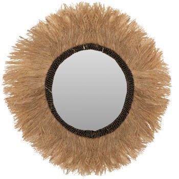 Καθρέπτης Τοίχου Art Maison Skookum - Natural (Φ90εκ)