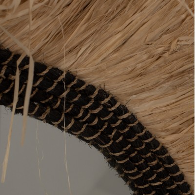 Καθρέπτης Τοίχου Art Maison Skookum - Natural (Φ90εκ)