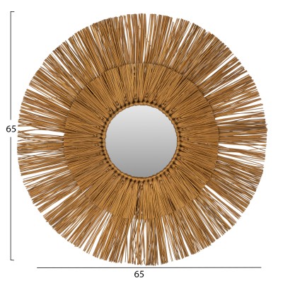 Καθρέπτης Τοίχου Art Maison Skookum - Natural (Φ65εκ) Καθρέπτης Τοίχου Art Maison Skookum - Natural (Φ65εκ)