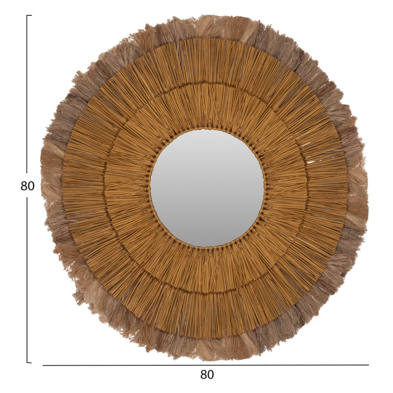 Καθρέπτης Τοίχου Art Maison Skookum - Natural (80x4x80εκ) Καθρέπτης Τοίχου Art Maison Skookum - Natural (80x4x80εκ)