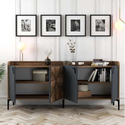 ΜΠΟΥΦΕΣ ART MAISON CHICO - CHARCOAL (180x35x78εκ.)